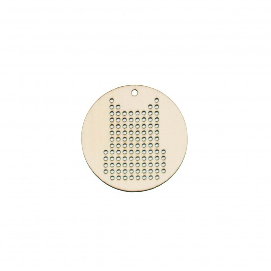 Baza Blank Tip Gherghef - Cerc 5cm - Model Bufnita - gaurele 1.5mm