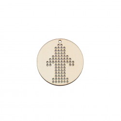 Baza Blank Tip Gherghef - Cerc 5cm - Model Flacau - gaurele 1.5mm