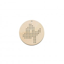 Baza Blank Tip Gherghef - Cerc 5cm - Model Ghiocel - gaurele 1.5mm