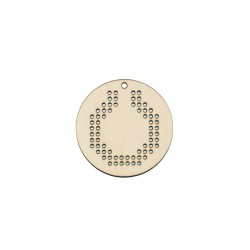 Baza Blank Tip Gherghef - Cerc 5cm - Model Potcoava - gaurele 1.5mm