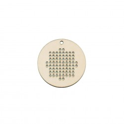 Baza Blank Tip Gherghef - Cerc 4.5cm - Model Traditional 4 - gaurele 1.5mm Baza Blank Tip Gherghef - Cerc 4.5cm - Model Traditional 4 - gaurele 1.5mm