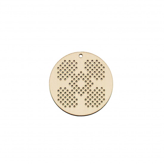 Baza Blank Tip Gherghef - Cerc 5cm - Model Traditional 5 - gaurele 1mm