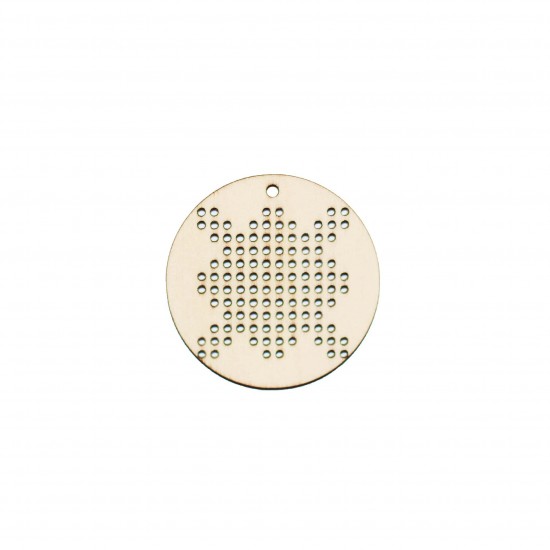 Baza Blank Tip Gherghef - Cerc 5cm - Model Traditional - gaurele 1.5mm