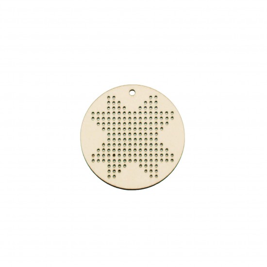 Baza Blank Tip Gherghef - Cerc 5cm - Model Traditional 3 - gaurele 1mm