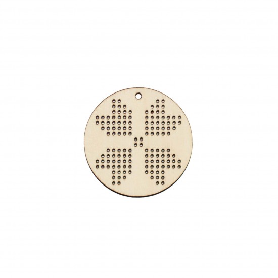 Baza Blank Tip Gherghef - Cerc 5cm - Model Traditional 2 - gaurele 1mm
