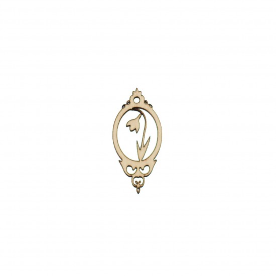 Baza Blank Royal cu Ghiocel  - 50x24 mm
