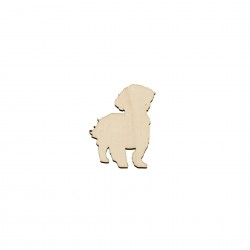 Baza blank Caine Bichon din lemn - C04 - 45x36 mm