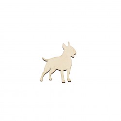 Baza blank Caine Bull-Terrier din lemn - C09 - 45x41 mm