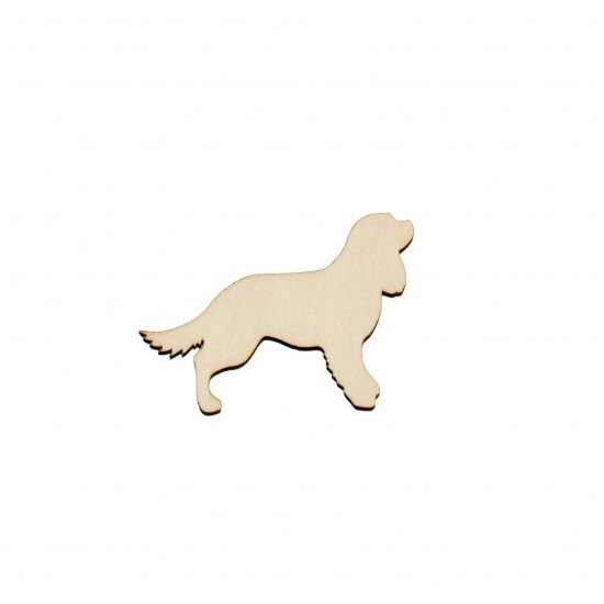 Baza blank Caine Cavalier Charles Spaniel din lemn - C10 - 50x35 mm