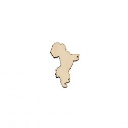 Baza blank Caine Bichon Havanesse din lemn - C27 - 50x31 mm