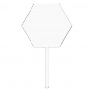 Baza Blank Acril - Topper hexagon plexiglas - 250x150mm