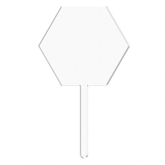 Baza Blank Acril - Topper hexagon plexiglas - 250x150mm
