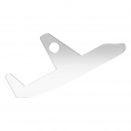 Avion Argintiu din Oglinda Acrilica - Avion Oglinda Argintie - AV-012