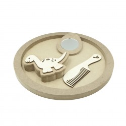 Set Blank pentru Mot - Tematica Dino - 4 Piese - Tava Rotunda - d29