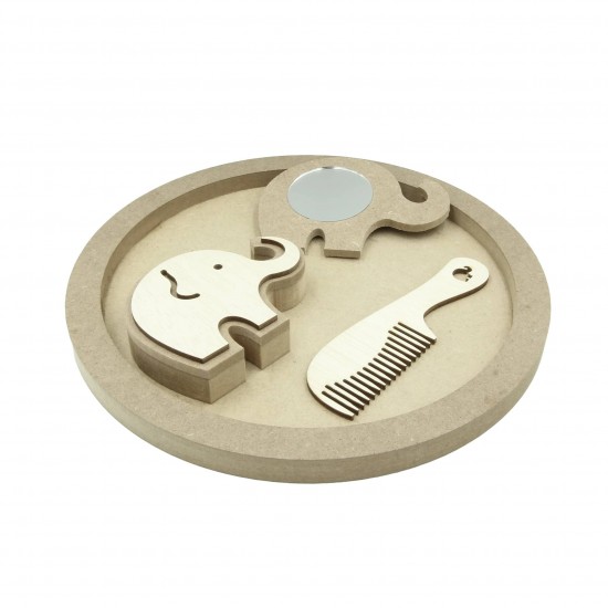 Set Blank pentru Mot - Tematica Elefantel - 4 Piese - Tava Rotunda - d29 Set Blank pentru Mot - Tematica Elefantel - 4 Piese - Tava Rotunda - d29