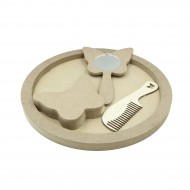 Set Blank pentru Mot - Tematica Fluturi - 4 Piese - Tava Rotunda - d29