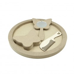 Set Blank pentru Mot - Tematica Fluturi - 4 Piese - Tava Rotunda - d29