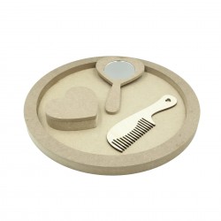 Set Blank pentru Mot - Tematica Inimi - 4 Piese - Tava Rotunda - d29