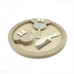 Set Blank pentru Mot - Tematica Lady Soricel - 4 Piese - Tava Rotunda - d29