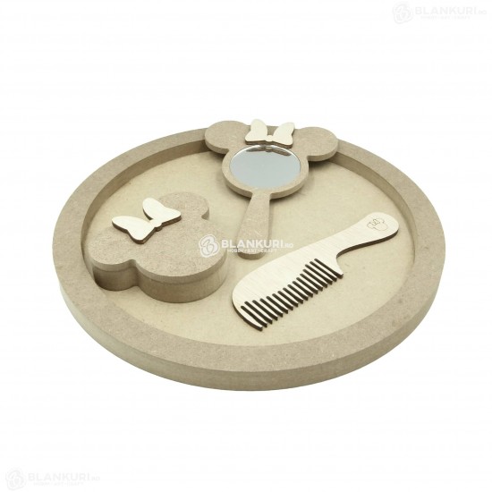 Set Blank pentru Mot - Tematica Lady Soricel - 4 Piese - Tava Rotunda - d29 Set Blank pentru Mot - Tematica Lady Soricel - 4 Piese - Tava Rotunda - d29