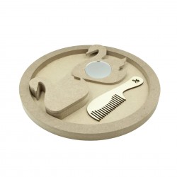 Set Blank pentru Mot - Tematica Lebada - 4 Piese - Tava Rotunda - d29