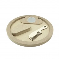 Set Blank pentru Mot - Tematica Norisor - 4 Piese - Tava Rotunda - d29