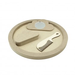 Set Blank pentru Mot - Tematica Norisor - 4 Piese - Tava Rotunda - d29