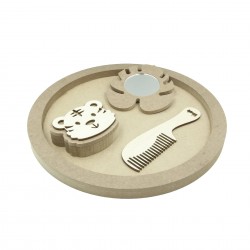 Set Blank pentru Mot - Tematica Safari - 4 Piese - Tava Rotunda - d29