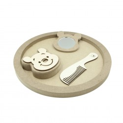 Set Blank pentru Mot - Tematica Ursulet - 4 Piese - Tava Rotunda - d29