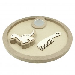 Set Blank pentru Mot - Tematica Dino - 4 Piese - Tava Rotunda - d34