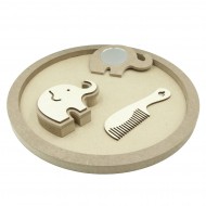 Set Blank pentru Mot - Tematica Elefantel - 4 Piese - Tava Rotunda - d34