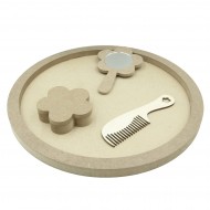 Set Blank pentru Mot - Tematica Flori - 4 Piese - Tava Rotunda - d34