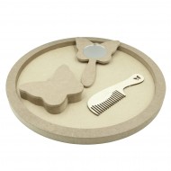 Set Blank pentru Mot - Tematica Fluturi - 4 Piese - Tava Rotunda - d34