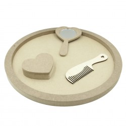 Set Blank pentru Mot - Tematica Inimi - 4 Piese - Tava Rotunda - d34