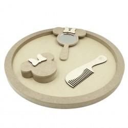 Set Blank pentru Mot - Tematica Lady Soricel - 4 Piese - Tava Rotunda - d34