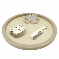 Set Blank pentru Mot - Tematica Safari - 4 Piese - Tava Rotunda - d34