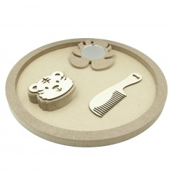 Set Blank pentru Mot - Tematica Safari - 4 Piese - Tava Rotunda - d34