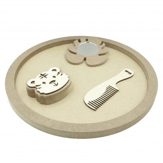 Set Blank pentru Mot - Tematica Safari - 4 Piese - Tava Rotunda - d34 Set Blank pentru Mot - Tematica Safari - 4 Piese - Tava Rotunda - d34