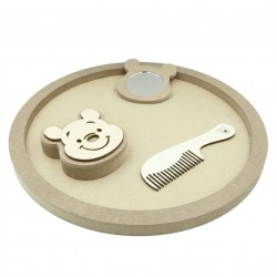 Set Blank pentru Mot - Tematica Ursulet - 4 Piese - Tava Rotunda - d34