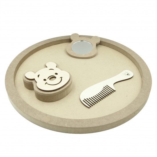 Set Blank pentru Mot - Tematica Ursulet - 4 Piese - Tava Rotunda - d34