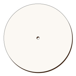 Cadran Ceas Sublimabil - Silueta Cadran Ceas pentru Sublimare - MDF alb melaminat   - 150x150 mm