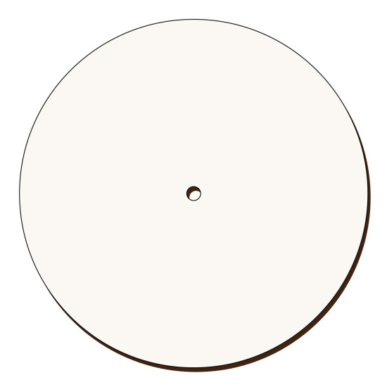 Cadran Ceas Sublimabil - Silueta Cadran Ceas pentru Sublimare - MDF alb melaminat   - 250x250 mm