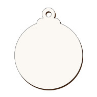 Glob Sublimabil - Silueta Glob pentru Sublimare - MDF alb melaminat  - 120x100 mm