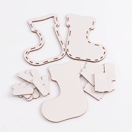 KIT DIY – Suport Decorativ - Cutie Cizmulita pentru Cadouri si Aranjamente Florale – Blank Sublimabil