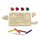 Plansa din Lemn pentru Colorat cu Figurine Detasabile - Vaporase
