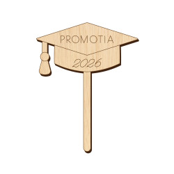 Placuta decorativa - Topper Flori - Toca Absolvent P - 15x12 cm