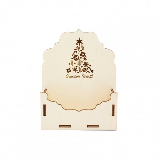 Cutie tip Plic din Lemn 13x4x17 cm - Bradut