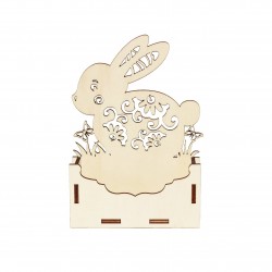 Cutie tip Plic din Lemn 13x4x17 cm - Model Iepuras Cutie tip Plic din Lemn 13x4x17 cm - Model Iepuras