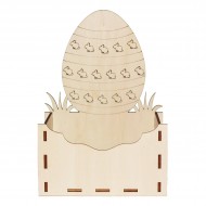 Cutie tip Plic din Lemn 18x11x25 cm - Ou