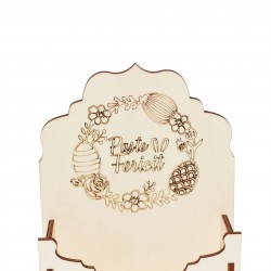 Cutie tip Plic din Lemn 13x4x17 - Paste Fericit